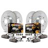 PowerStop | Z36 Truck and SUV Carbon-Fiber Ceramic Brake Pad and Drilled/Slotted Rotor Kit - Front and Rear