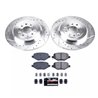 PowerStop | Z23 Daily Driver Carbon-Fiber Ceramic Brake Pad and Drilled/Slotted Rotor Kit - Arrière - MKT / MKX 2015-2019