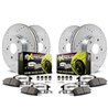 PowerStop | Z26 Street Performance Ceramic Brake Pad and Drilled/Slotted Rotor Kit - Avant & Arrière - 3 2017-2021