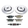 PowerStop | Z23 Daily Driver Carbon-Fiber Ceramic Brake Pad and Drilled/Slotted Rotor Kit - Front