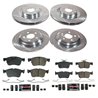 PowerStop | Z23 Daily Driver Carbon-Fiber Ceramic Brake Pad and Drilled/Slotted Rotor Kit - Avant & Arrière