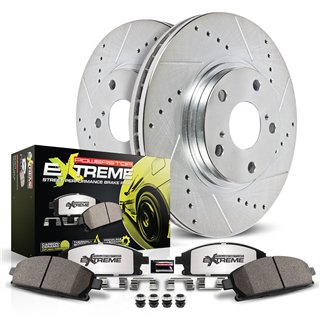 PowerStop | Z26 Street Performance Ceramic Brake Pad and Drilled/Slotted Rotor Kit - Arrière - WRX 2.0T 2021