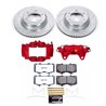 PowerStop | Z36 Truck and SUV Ceramic Brake Pad; Drilled/Slotted Rotor; and Caliper Kit - Front