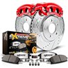 PowerStop | Z36 Truck and SUV Ceramic Brake Pad; Drilled/Slotted Rotor; and Caliper Kit - Rear - F-150 2018-2020