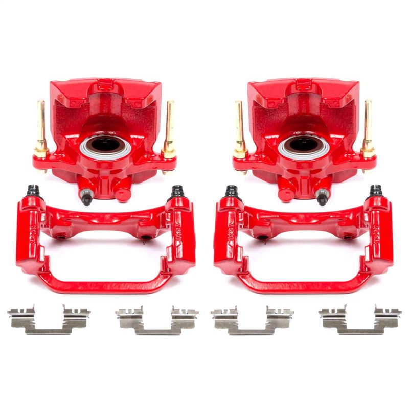 PowerStop | Red Powder Coated Calipers - Rear - Cadillac / Chevrolet / GMC 2015-2020