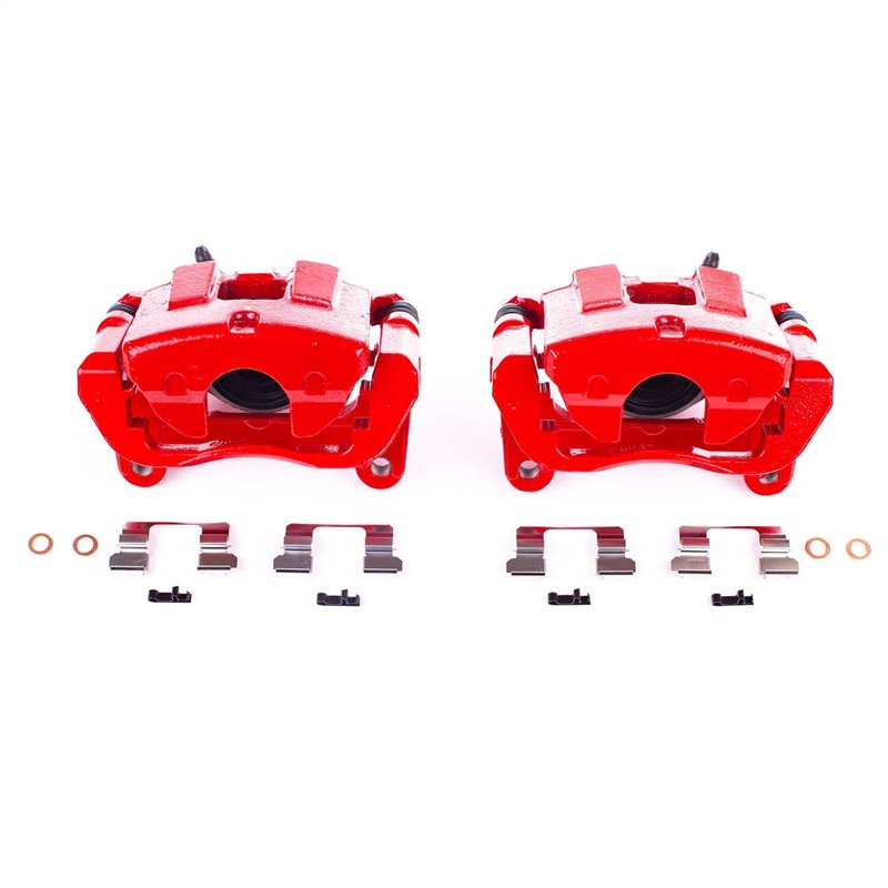 PowerStop | Red Powder Coated Calipers - Avant - Cherokee 2.0T / 2.4L / 3.2L 2015-2022