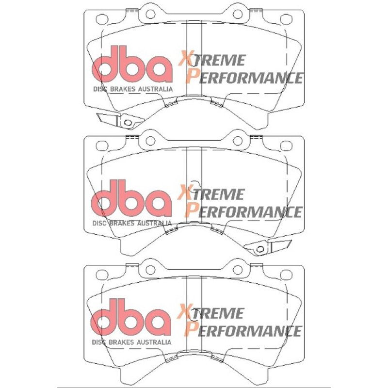 DBA | Xtreme Performance Brake Pads - Front - LX570 / Sequoia / Tundra 5.7L / 4.6L 2015-2022