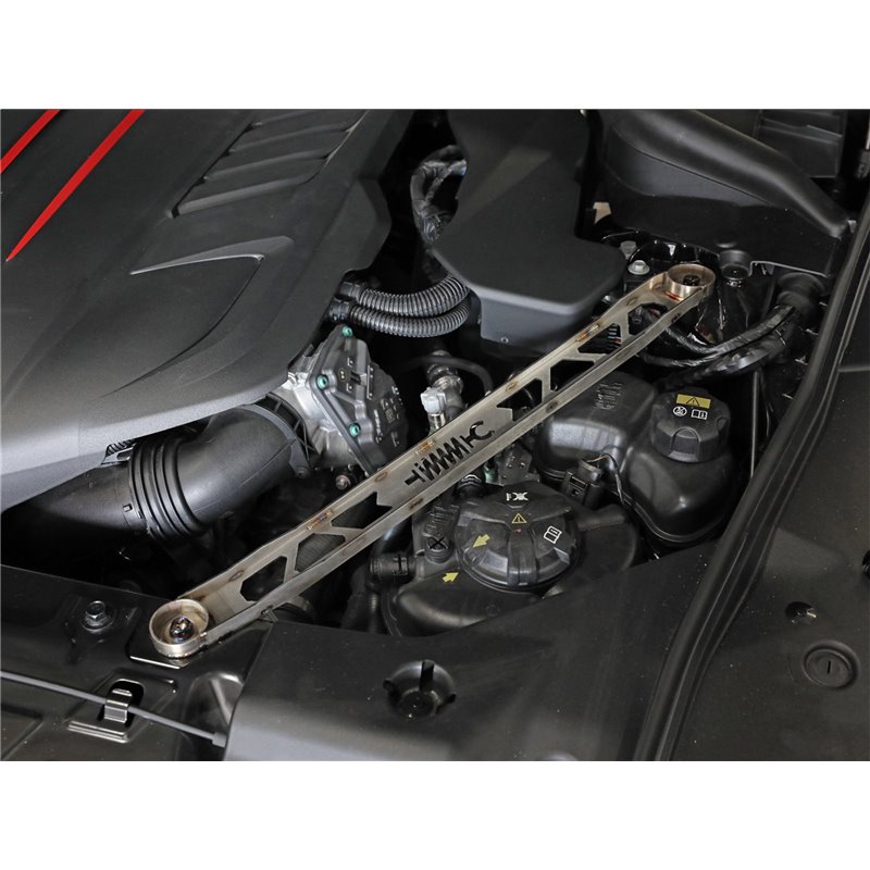 aFe Power | aFe CONTROL Front Suspension Strut Brace Raw - GR Supra 2.0T / 3.0T 2020-2023 aFe POWER Strut Bars