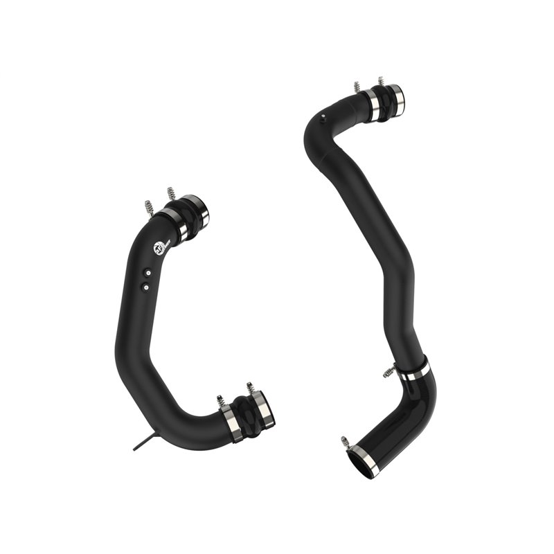 aFe Power | BladeRunner 3in Aluminum Hot & Cold Charge Pipe Kit Black - F-250 / F-350 6.4L 2008-2010