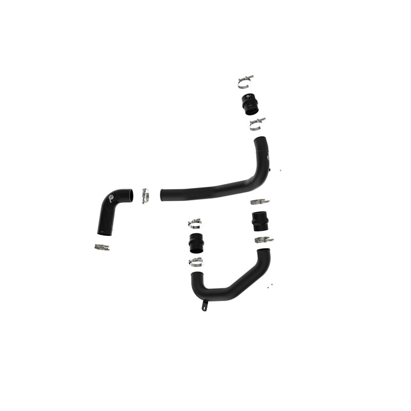 aFe Power | BladeRunner 3in Aluminum Hot & Cold Charge Pipe Kit Black - F-250 / F-350 6.4L 2008-2010