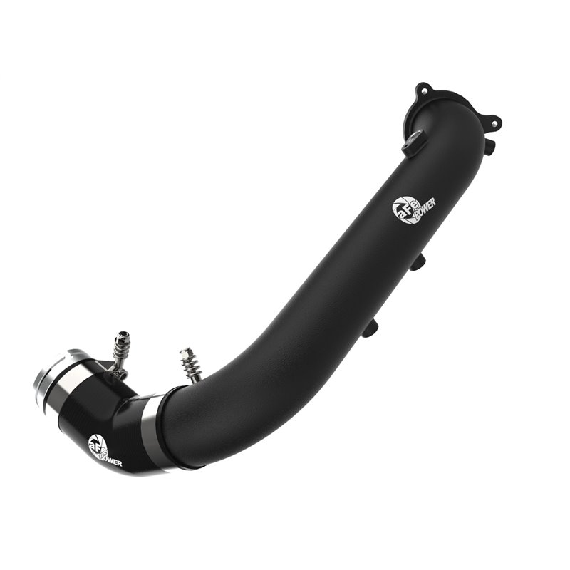 aFe Power | BladeRunner 2-3/4in Aluminum Hot Charge Pipe Black - GR Supra 2.0T 2021