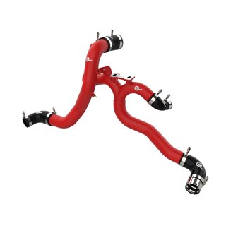 aFe Power | BladeRunner 3 IN Aluminum Hot and Cold Charge Pipe Kit Red - Stinger 3.3T 2018-2023 aFe POWER Turbocharger Pipes ...