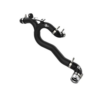 aFe Power | BladeRunner 3in Aluminum Hot Charge Pipe Black - G70 / Stinger 3.3T 2018-2022