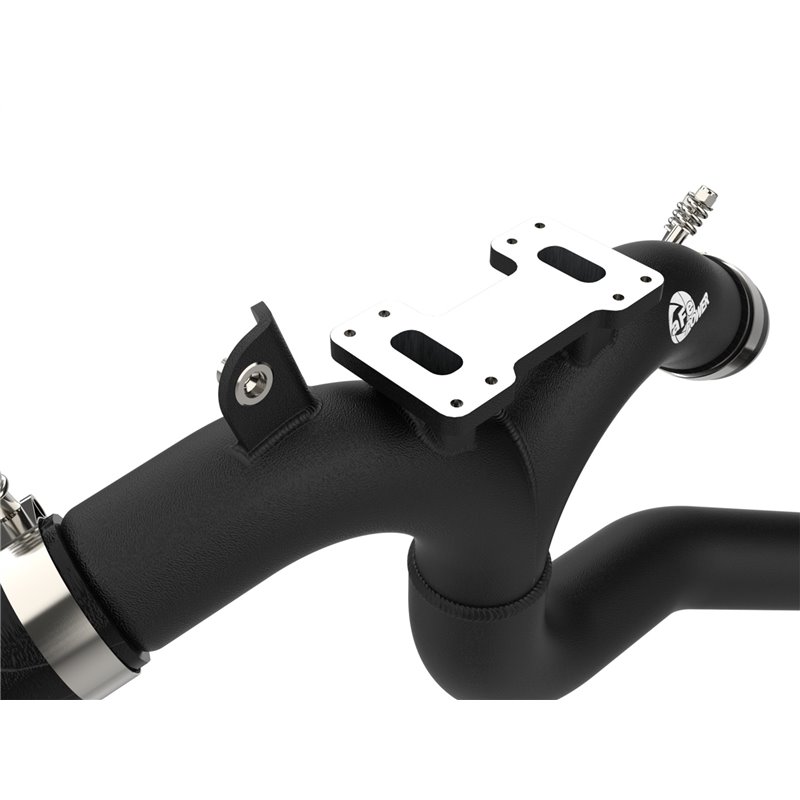 aFe Power | BladeRunner 3 IN Aluminum Hot Charge Pipe Black - Stinger 3.3T 2018-2023 aFe POWER Turbocharger Pipes & Couplers