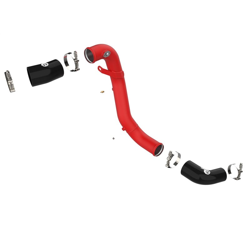 aFe Power | BladeRunner 3in Aluminum Cold Charge Pipe Red - G70 / Stinger 3.3T 2018-2022