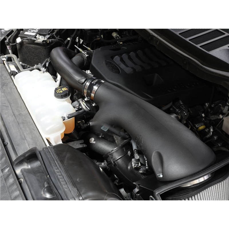 aFe Power | BladeRunner 3in Aluminum Hot Charge Pipe Black - F-150 Raptor 3.5T 2021-2022