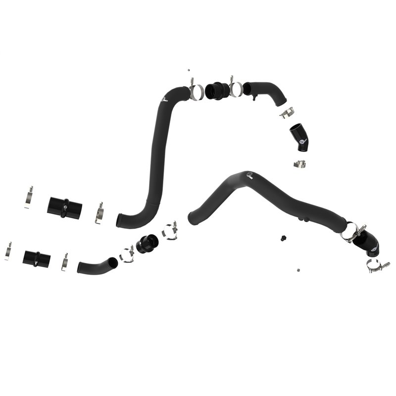 aFe Power | BladeRunner 3in Aluminum Hot Charge Pipe Black - F-150 Raptor 3.5T 2021-2022
