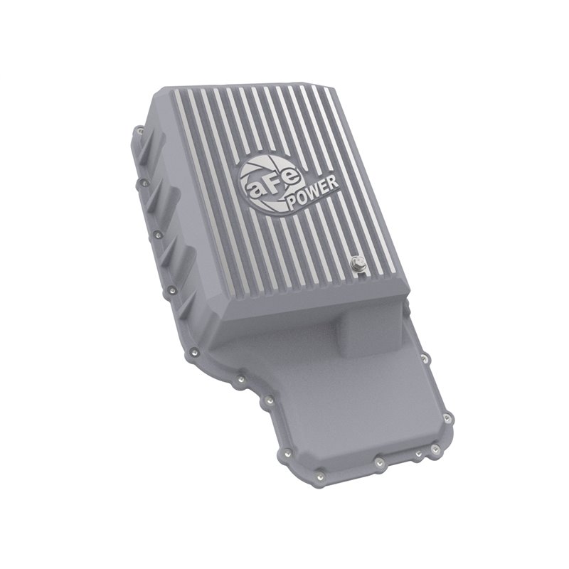 aFe Power | aFe POWER Street Series Transmission Pan Raw w/Machined Fins - F-250 / F-350 2020-2022 aFe POWER Oil Pan