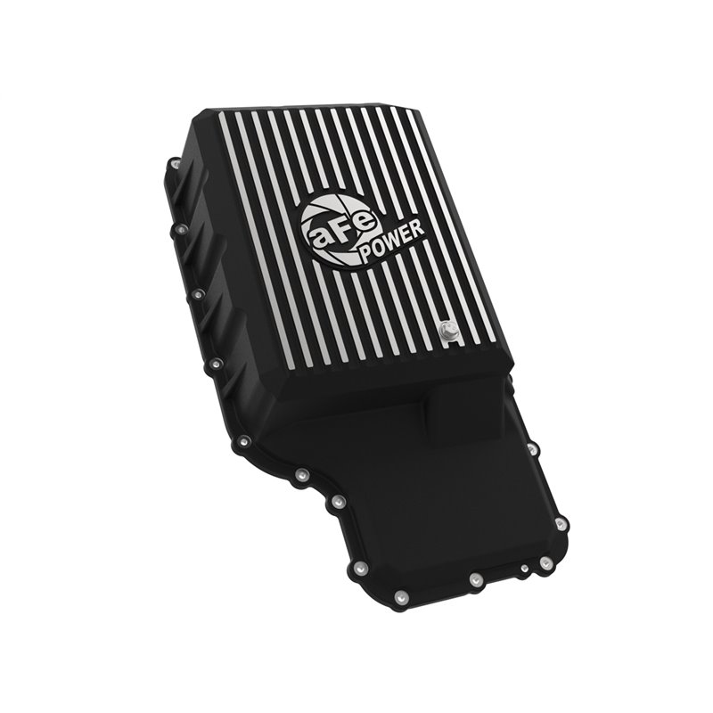 aFe Power | aFe POWER Pro Series Transmission Pan Black w/Machined Fins - F-250 / F-350 2020-2022 aFe POWER Oil Pan