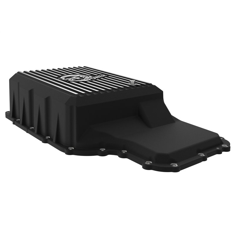 aFe Power | aFe POWER Pro Series Transmission Pan Black w/Machined Fins - F-250 / F-350 2020-2022 aFe POWER Oil Pan