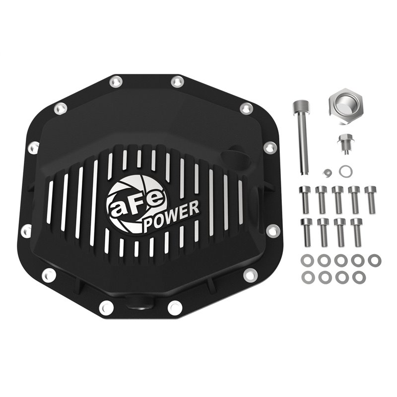 aFe Power | Pro Series Rear Differential Cover Black w/Machined Fins - Ram 1500 TRX 6.2L 2021-2022