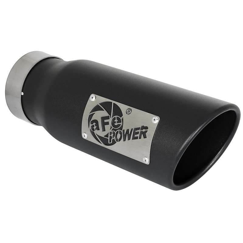 aFe Power | Vulcan Series 3 IN 304 Stainless Steel Cat-Back Exhaust System w/Black Tip - F-150 2.7T / 3.5T 2021-2023 aFe POWE...