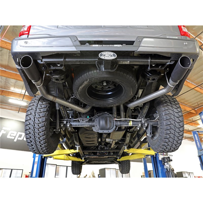 aFe Power | Vulcan Series 3 IN 304 Stainless Steel Cat-Back Exhaust System w/Polished Tip - F-150 2.7T / 3.5T 2021-2023 aFe P...