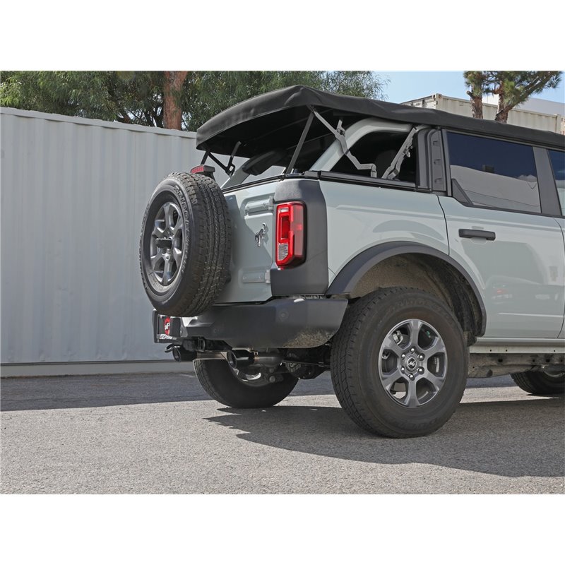 aFe Power | Vulcan Series 3 IN to 2-1/2 IN Stainless Steel Axle-Back Exhaust System Black - Bronco 2.3T / 2.7T 2021-2023 aFe ...