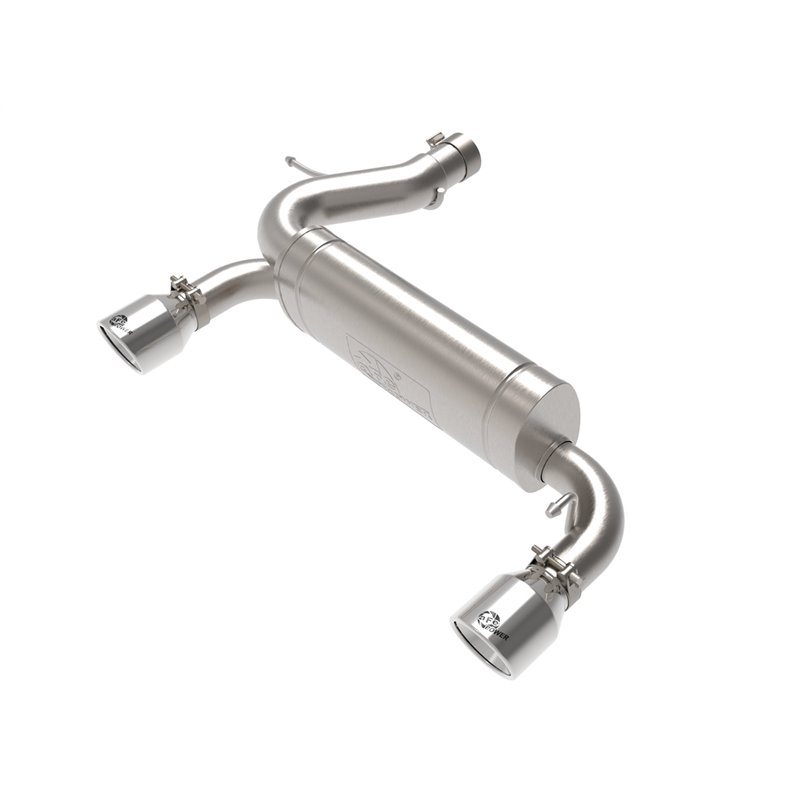 aFe Power | Vulcan Series 3 IN to 2-1/2 IN Stainless Steel Axle-Back Exhaust System Polished - Bronco 2.3T / 2.7T 2021-2023 a...