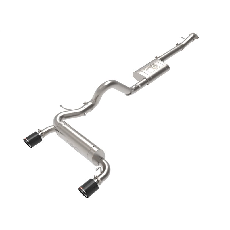 aFe Power | Vulcan Series 3 IN to 2-1/2 IN Stainless Steel Cat-Back Exhaust System Carbon - Bronco 2.3T / 2.7T 2021-2023 aFe ...