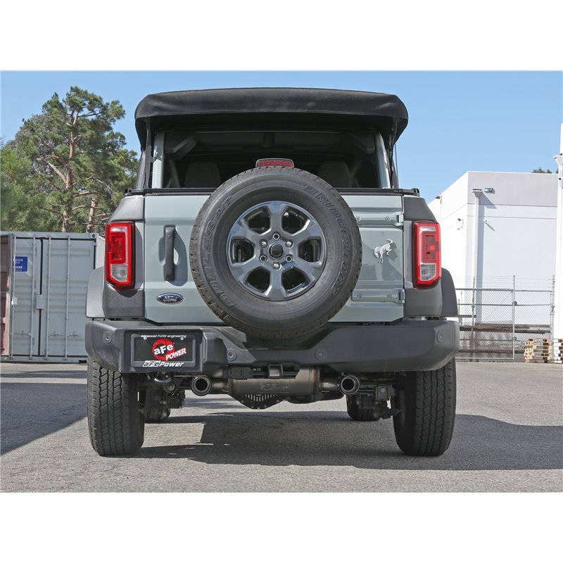 aFe Power | Vulcan Series 3 IN to 2-1/2 IN Stainless Steel Cat-Back Exhaust System Carbon - Bronco 2.3T / 2.7T 2021-2023 aFe ...