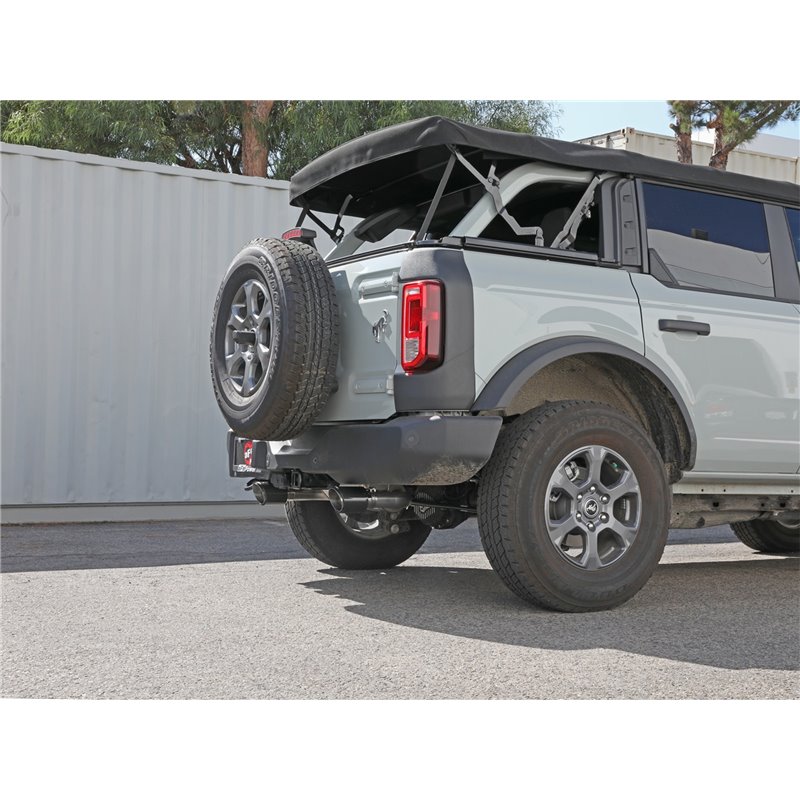 aFe Power | Vulcan Series 3 IN to 2-1/2 IN Stainless Steel Cat-Back Exhaust System Carbon - Bronco 2.3T / 2.7T 2021-2023 aFe ...