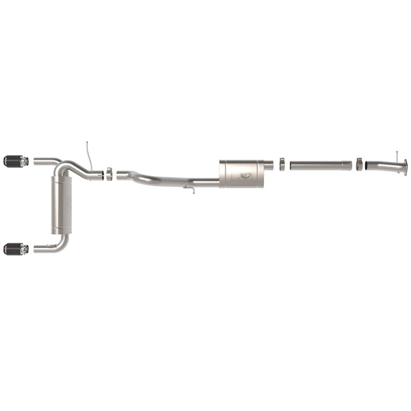 aFe Power | Vulcan Series 3 IN to 2-1/2 IN Stainless Steel Cat-Back Exhaust System Carbon - Bronco 2.3T / 2.7T 2021-2023 aFe ...