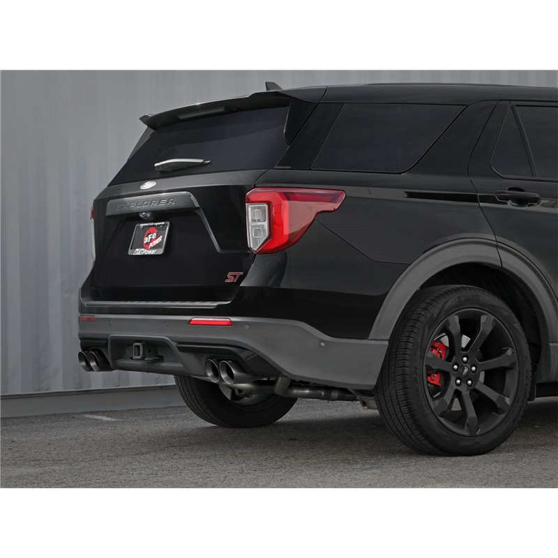 aFe Power | MACH Force-Xp 304 Stainless Steel Cat-Back Exhaust System w/Black Tip - Explorer / Aviator 3.0T 2020-2023 aFe POW...