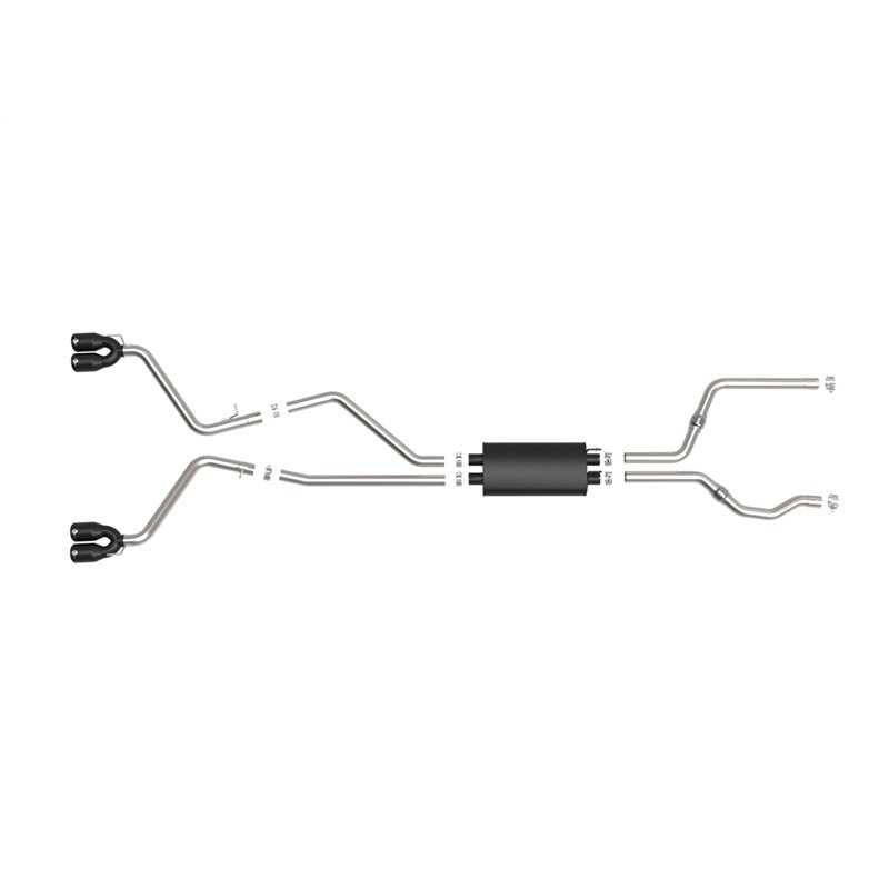 aFe Power | MACH Force-Xp 304 Stainless Steel Cat-Back Exhaust System w/Black Tip - Explorer / Aviator 3.0T 2020-2023 aFe POW...