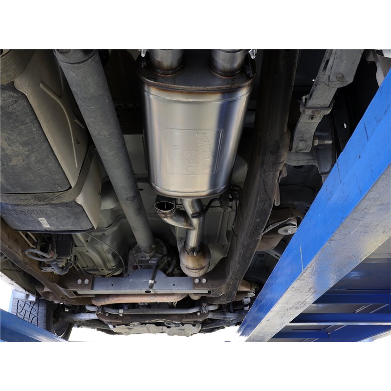 aFe Power | Gemini XV 3 IN 304 Stainless Steel Cat-Back Exhaust System w/Cut-Out Polished - Silverado / Sierra 1500 4.3L / 5....