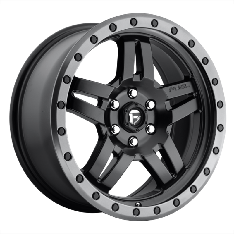 Fuel Off-Road | D557 17x8.5 ET-6 - MATTE BLACK GUN METAL RING