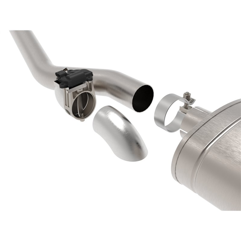 aFe Power | Gemini XV 3 IN 304 Stainless Steel Cat-Back Exhaust System w/Cut-Out Black - Silverado / Sierra 1500 / Limited 5....