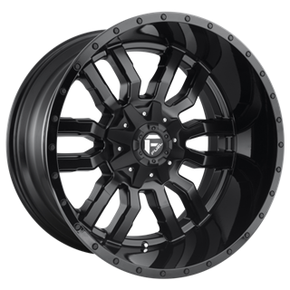 Fuel Off-Road | D596 17x9.0 ET-12 - MATTE BLACK GLOSS BLACK LIP