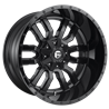 Fuel Off-Road | D596 17x9.0 ET-12 - MATTE BLACK GLOSS BLACK LIP