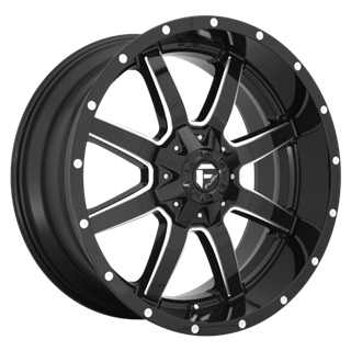 Fuel Off-Road | D610 22x10.0 ET10 - GLOSS BLACK MILLED