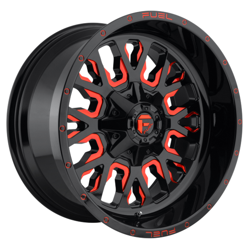 Fuel Off-Road | D612 20x10.0 ET-18 - GLOSS BLACK RED TINTED CLEAR