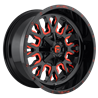 Fuel Off-Road | D612 20x9.0 ET1 - GLOSS BLACK RED TINTED CLEAR