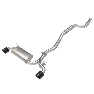 aFe Power | Takeda 3 IN to 2-1/2 IN 304 Stainless Steel Cat-Back Exhaust System w/Black Tip - GR Supra 2.0T 2021-2023 aFe POW...
