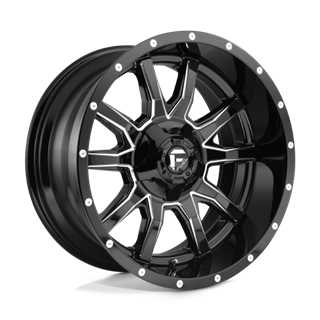 Fuel Off-Road | D627 20x10.0 ET-18 - GLOSS BLACK MILLED