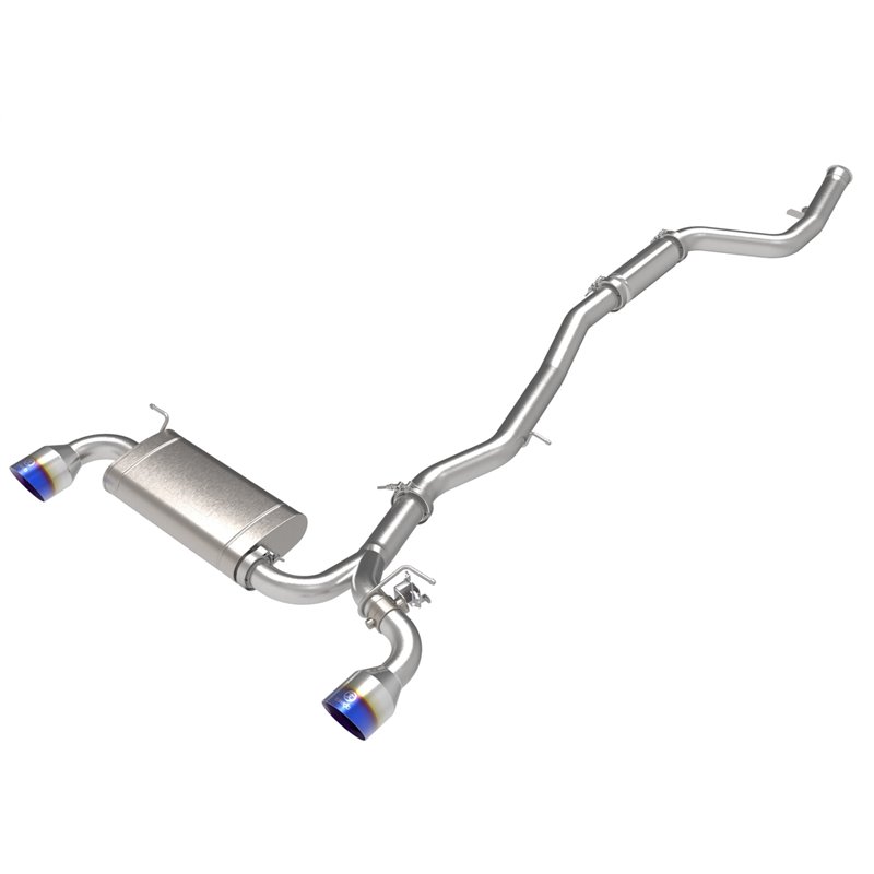 aFe Power | Takeda 3in / 2-1/2in 304 SS Cat-Back w/Blue Tip - GR Supra 2.0T 2021-2022