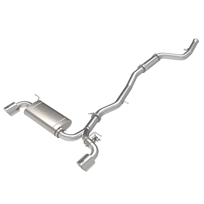 aFe Power | Takeda 3 IN to 2-1/2 IN 304 Stainless Steel Cat-Back Exhaust System w/Polish Tip - GR Supra 2.0T 2021-2023 aFe PO...