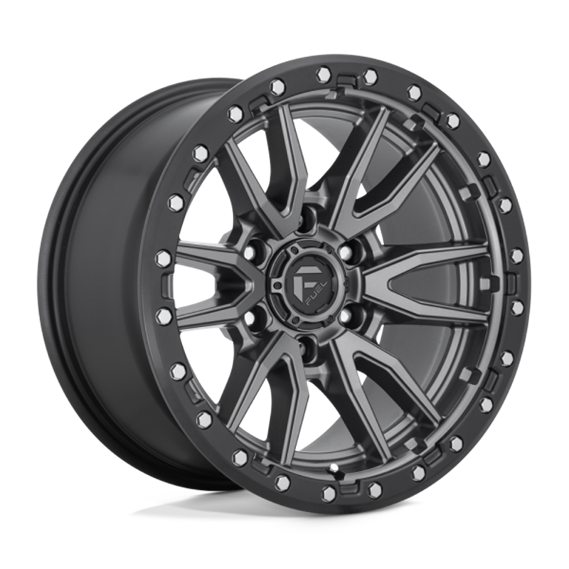 Fuel Off-Road | D680 22x9.0 ET20 - MATTE GUN METAL BLACK BEAD RING
