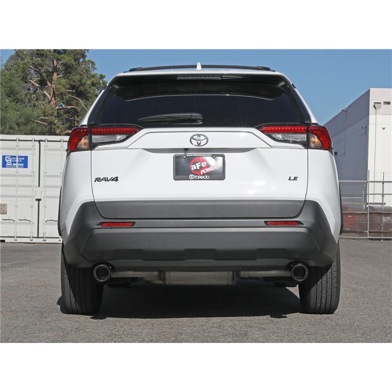 aFe Power | Takeda 2-1/4in / 2-1/2in 304 SS Cat-Back w/Black Tip - RAV4 2.5L 2019-2022