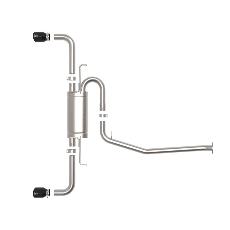 aFe Power | Takeda 2-1/4in / 2-1/2in 304 SS Cat-Back w/Black Tip - RAV4 2.5L 2019-2022